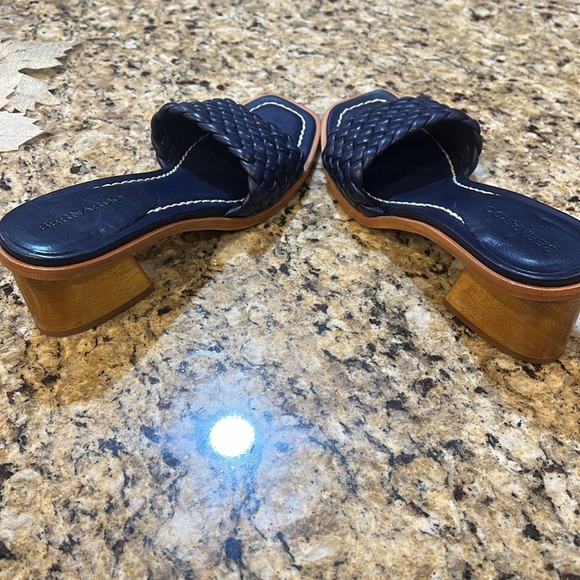 Bernardo Leather Wood Sandals - Picture 4 of 10